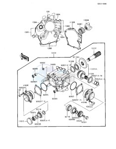 KZ 1100 L [LTD SHAFT] (L1) [LTD SHAFT] drawing FRONT BEVEL GEARS