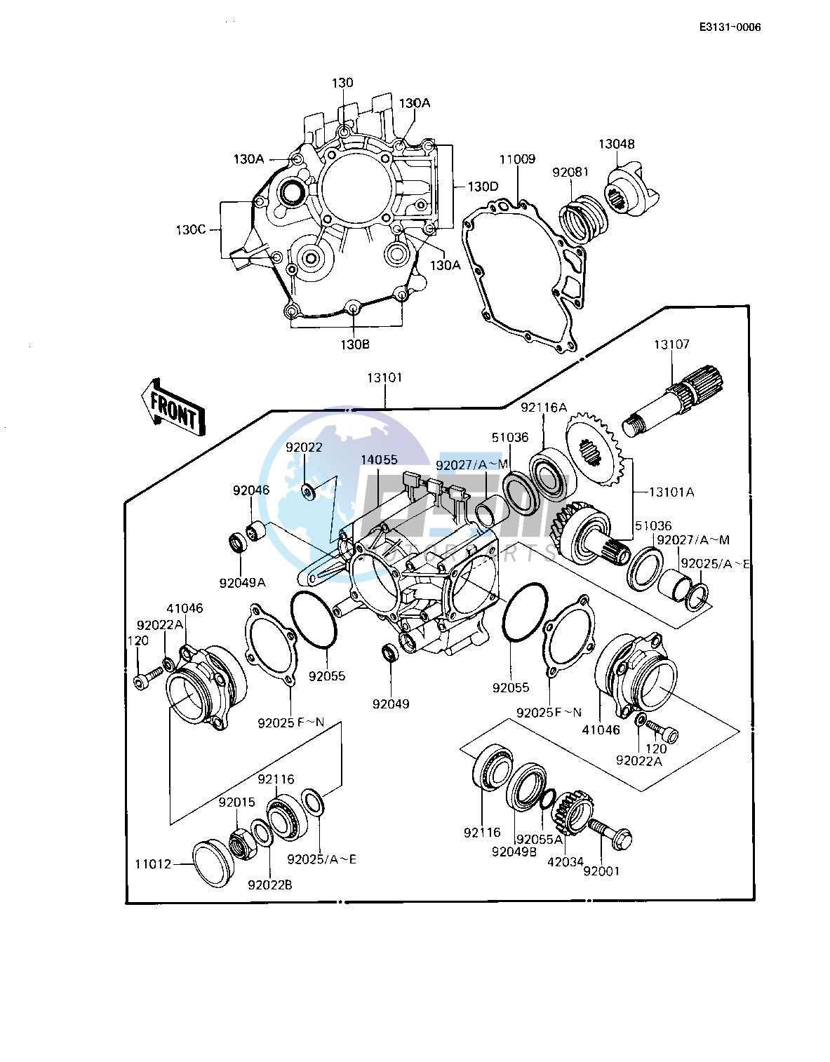 FRONT BEVEL GEARS