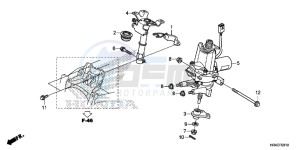 TRX500FE2G TRX500 Europe Direct - (ED) drawing STEERING SHAFT (EPS)