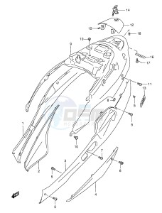 AN125 (E2) Burgman drawing FRAME COVER (MODEL W X Y)