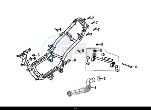 ORBIT II 50 (25 KM/H) (AE05W8-NL) (L8-M0) drawing FRAME BODY ENGINE MOUNT