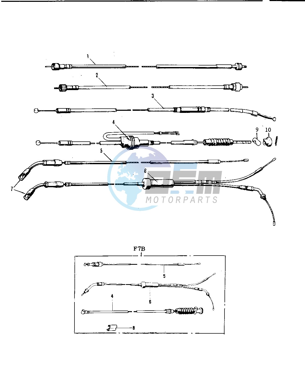 CABLES -- 71-73 F7_F7-A_F7-B- -