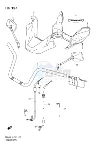 AN400 (E2) Burgman drawing HANDLEBAR (AN400AL1 E24)