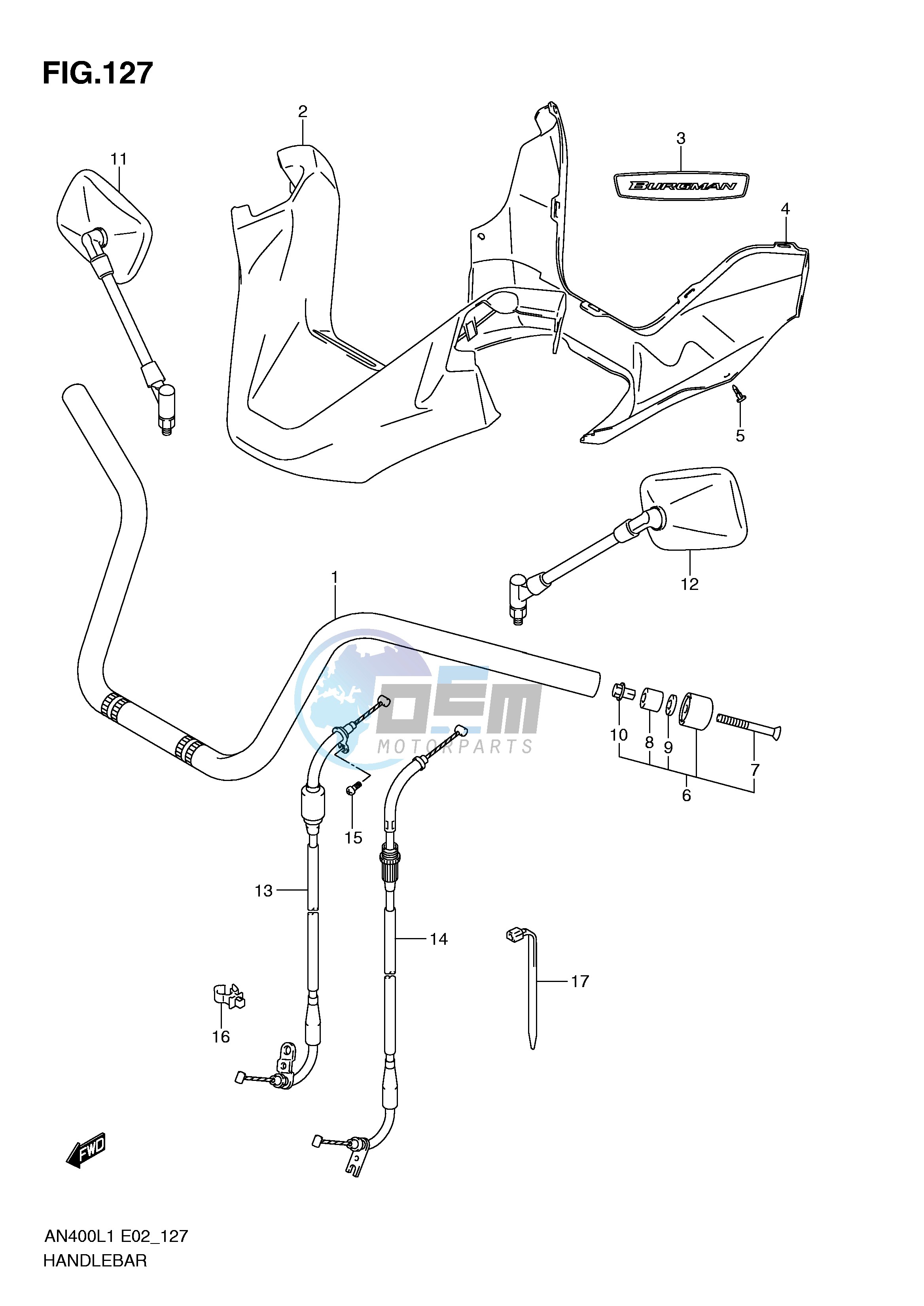 HANDLEBAR (AN400AL1 E24)