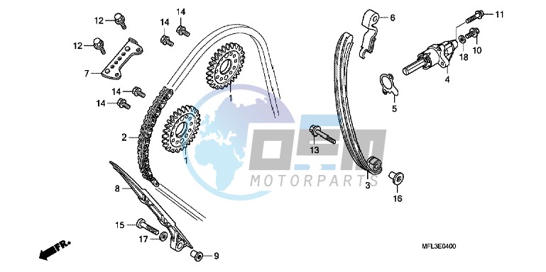 CAM CHAIN/ TENSIONER