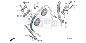 CBF1000T9 UK - (E / ABS MKH) drawing CAM CHAIN/TENSIONER