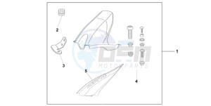 CBR1000RA9 Europe Direct - (ED / ABS TRI) drawing HUGGER REPSOL REPLICA