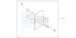 VT750C3 drawing BACKREST TRIM