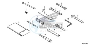 CB500FD CB500F UK - (E) drawing TOOLS