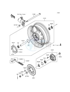 Z800 ABS ZR800DGF UF (UK FA) XX (EU ME A(FRICA) drawing Rear Hub