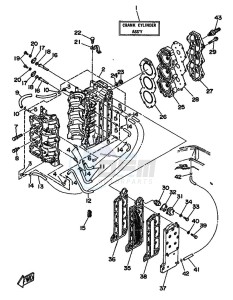 60FEO-60FETO drawing CYLINDER--CRANKCASE