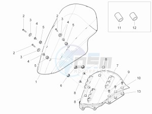 MP3 300 ie lt MP3 300 ie lt Sport drawing Windshield