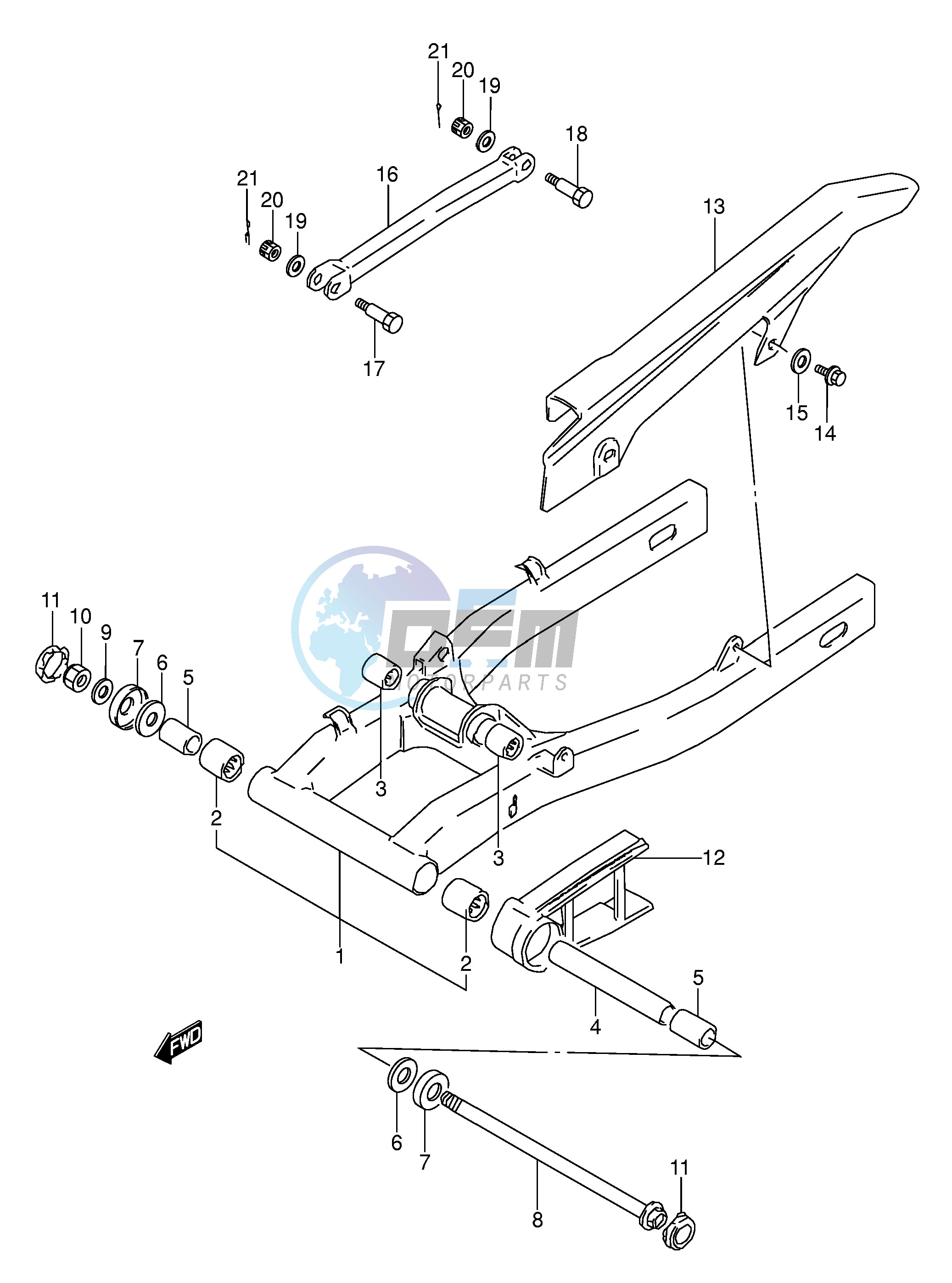 REAR SWINGING ARM