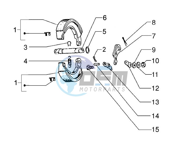 Rear brake - Brake jaw