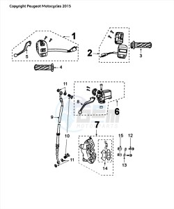 FIGHT 4 50 2T DARKSIDE drawing BRAKE SYSTEM