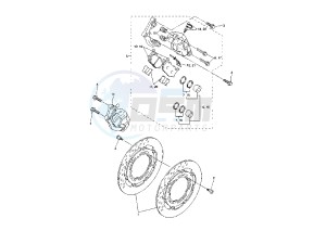 FZ6 FAZER 600 drawing FRONT BRAKE CALIPER