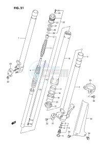 RM250 (E3) drawing FRONT DAMPER (MODEL P)