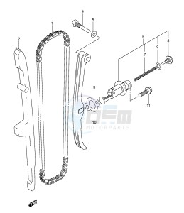 LT-F400 (E24) drawing CAM CHAIN