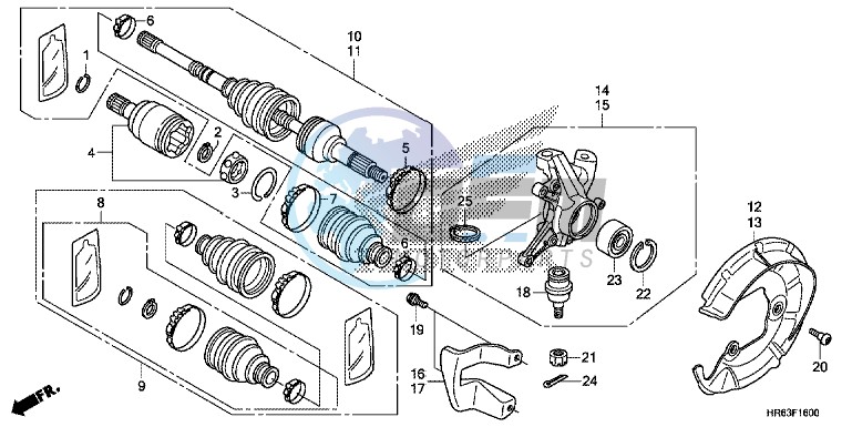 FRONT KNUCKLE/ FRONT DRIVE SHAFT