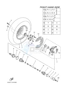 YFM700FWAD YFM70GPHH GRIZZLY 700 EPS (B1A3) drawing FRONT WHEEL 2