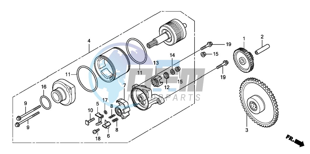 STARTING MOTOR (FES1257/A7)(FES1507/A7)