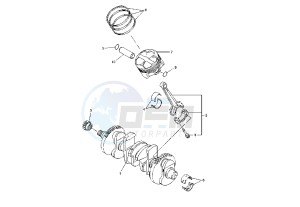 YZF R1 1000 drawing CRANKSHAFT - PISTON