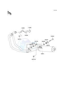 ER 500 C [ER5] (C1-C2) [ER5] drawing MUFFLER-- S- -