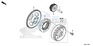 TRX420FM1F TRX420 Europe Direct - (ED) drawing STARTING GEAR