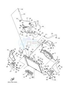 MTN850-A MTN-850-A MT-09 ABS (BS27) drawing RADIATOR & HOSE