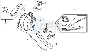 MEGALO 125 E2 drawing FUEL TANK - FUEL PUMP