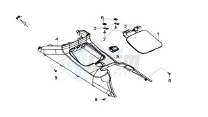 MAXSYM 600I ABS drawing MAINTENANCE COVER