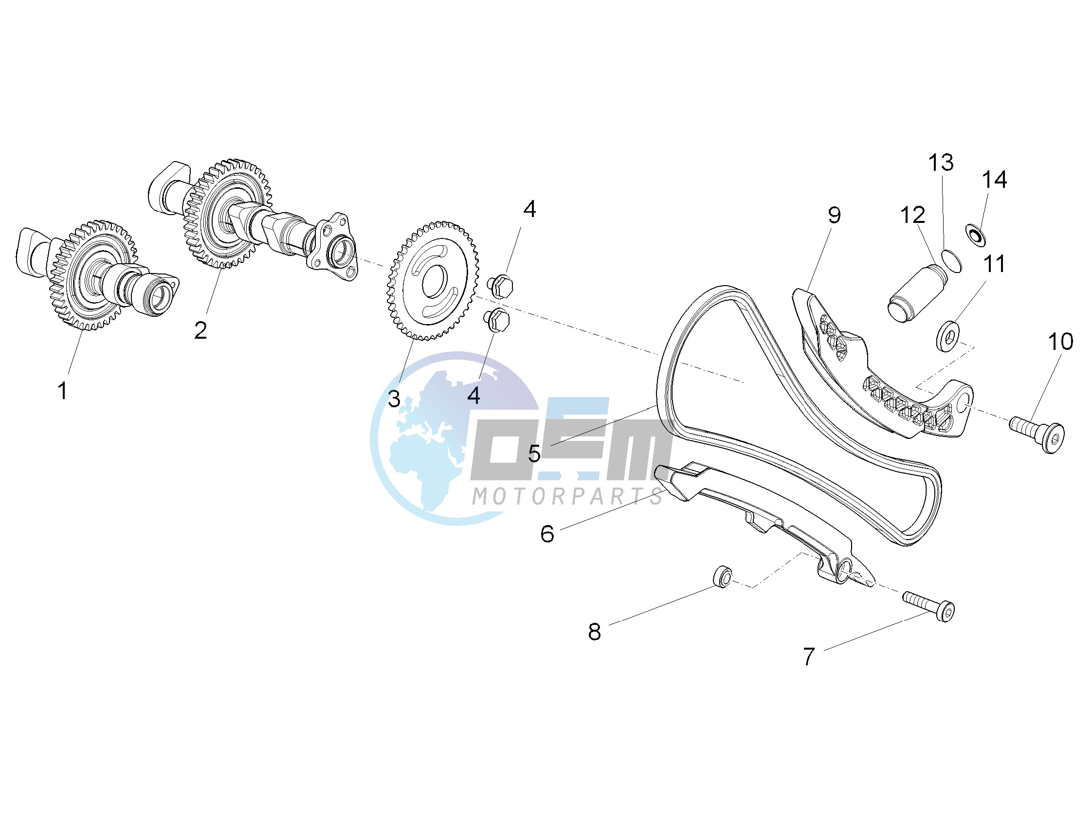 Front cylinder timing system