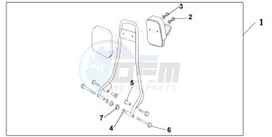 CB250 drawing BACKREST