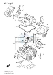 VZR1800BZ BOULEVARD EU drawing CYLINDER HEAD (FRONT)