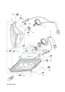 YZF-R125 R125 (5D7F 5D7F 5D7F) drawing HEADLIGHT