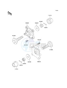 KVF 400 D [PRAIRIE 400] (D1-D4) [PRAIRIE 400] drawing FRONT HUB