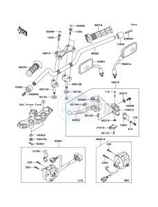 Z750 ZR750-J2H FR GB XX (EU ME A(FRICA) drawing Handlebar