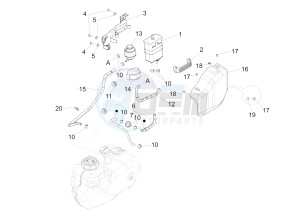 BEVERLY 350 ST 4T 4V IE ABS E4 (NAFTA) drawing Anti-percolation system