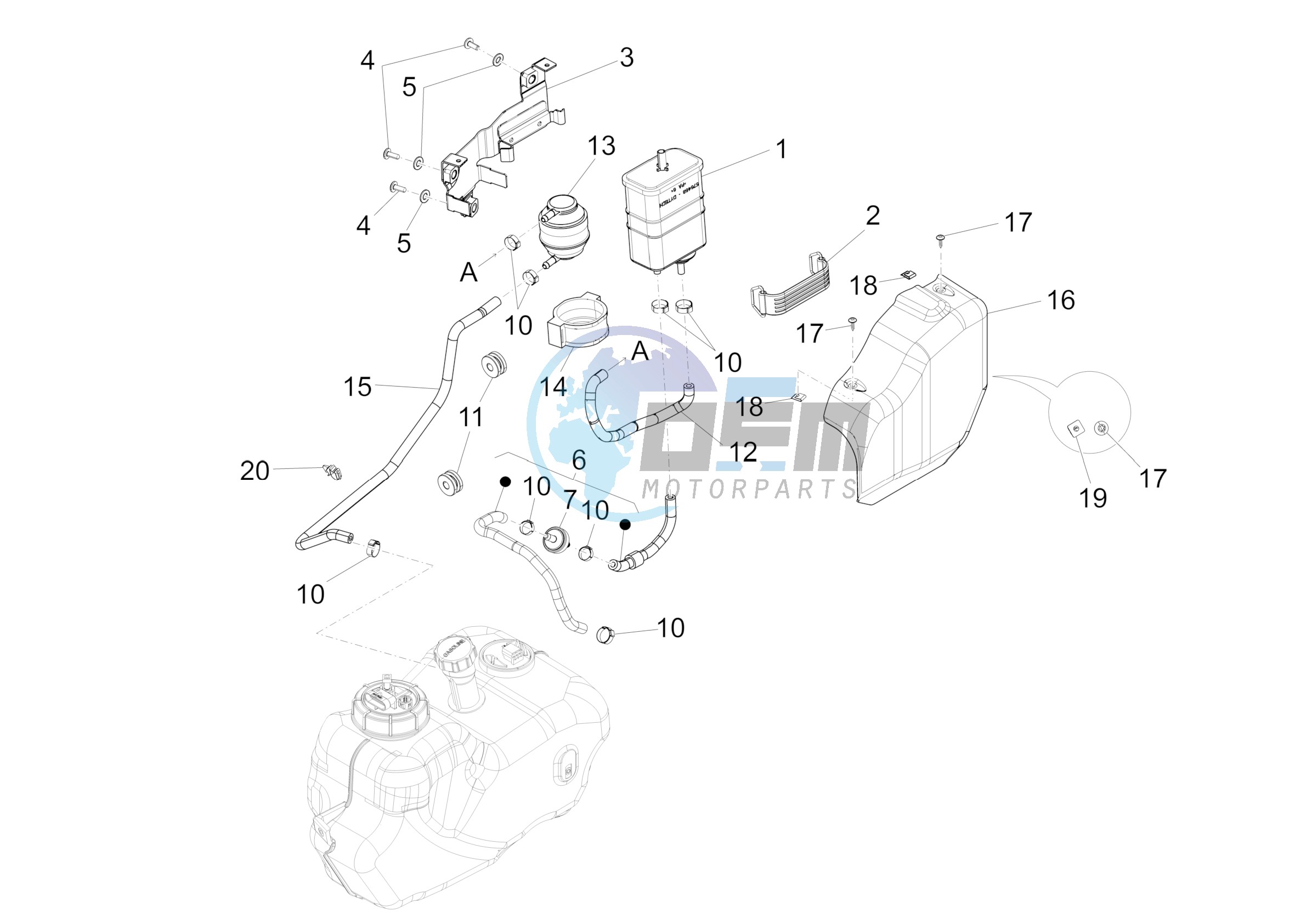 Anti-percolation system