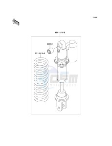 KX 65 A [KX65 MONSTER ENERGY] (A6F - A9FA) A6F drawing SHOCK ABSORBER-- S- -