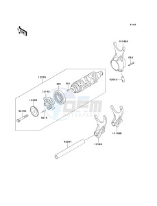 VN 1600 D [VULCAN 1600 NOMAD] (D6F-D8FA) D7F drawing GEAR CHANGE DRUM_SHIFT FORK-- S- -