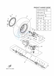 YXZ1000ETS YXZ10YESKS (B5H3) drawing FRONT WHEEL 2