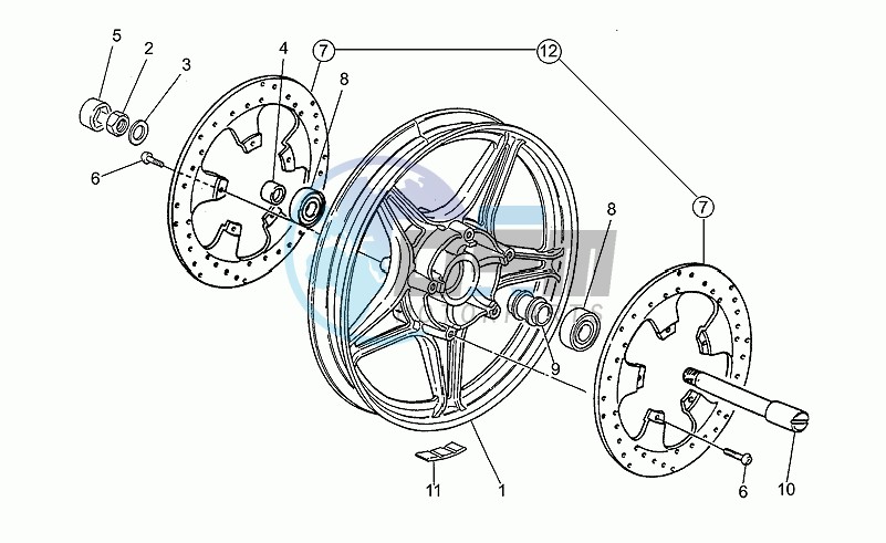 Frnt wh, alloy, 2nd series