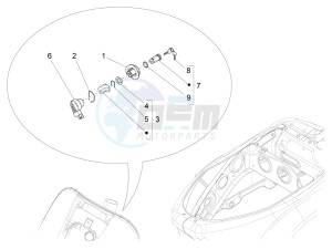 VX-VXL-SXL 150 4T 3V drawing Locks