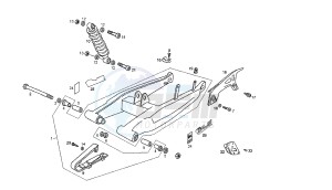 SENDA R X-RACE - 50 CC VTHSR1D1A EU2 drawing SWING ARM - SHOCK ABSORBER