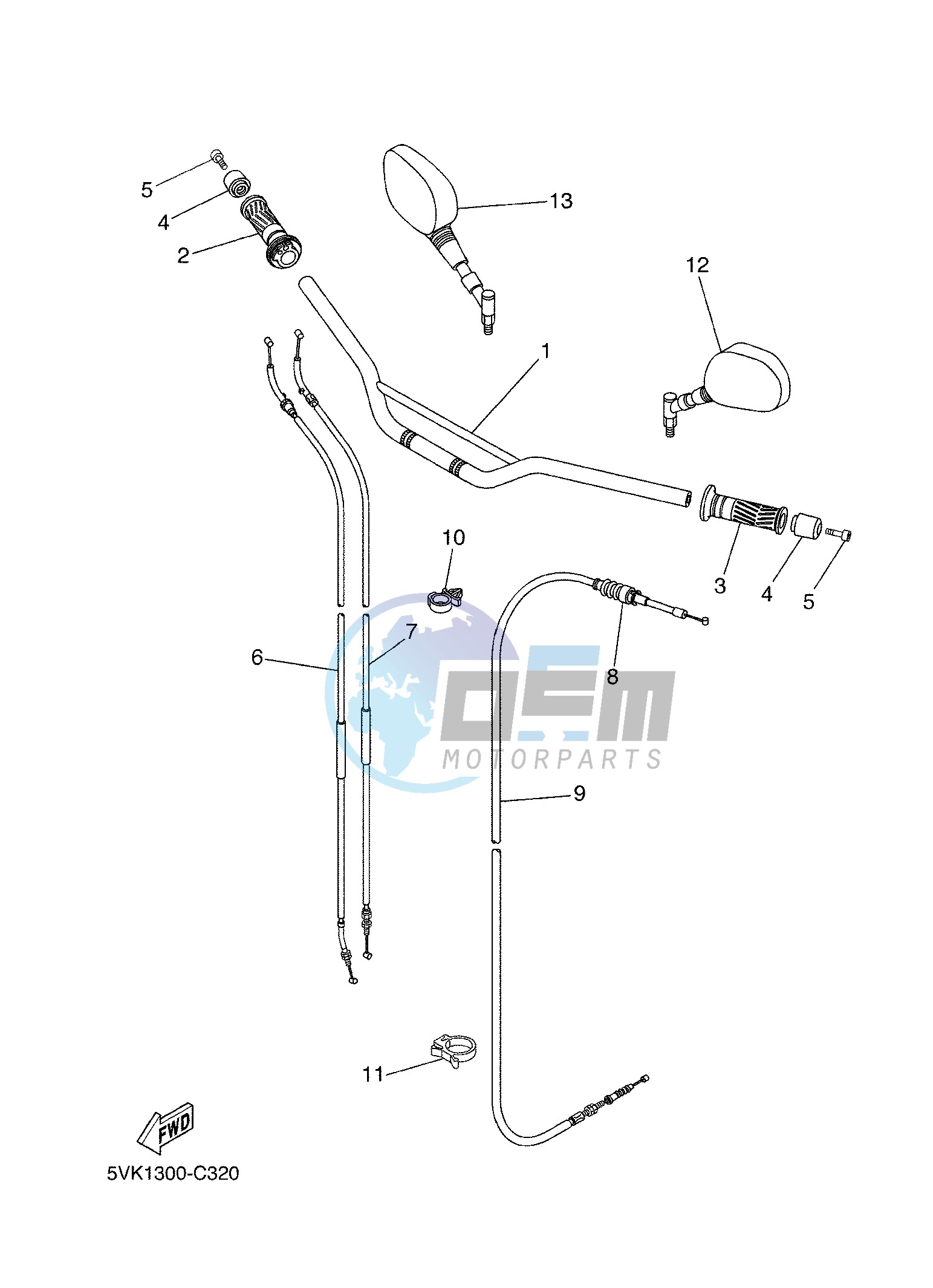 STEERING HANDLE & CABLE