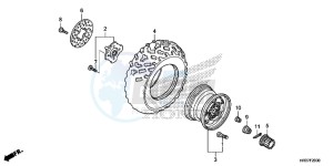 TRX420FM1G TRX420 Europe Direct - (ED) drawing FRONT WHEEL