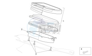 Sport City Street 125 4t 4v e3 drawing Dashboard