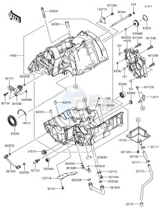 Z650 ER650HJF XX (EU ME A(FRICA) drawing Crankcase