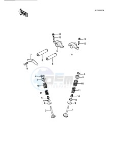 KLT 250 P [POLICE] (P1) [POLICE] drawing ROCKER ARMS_VALVES